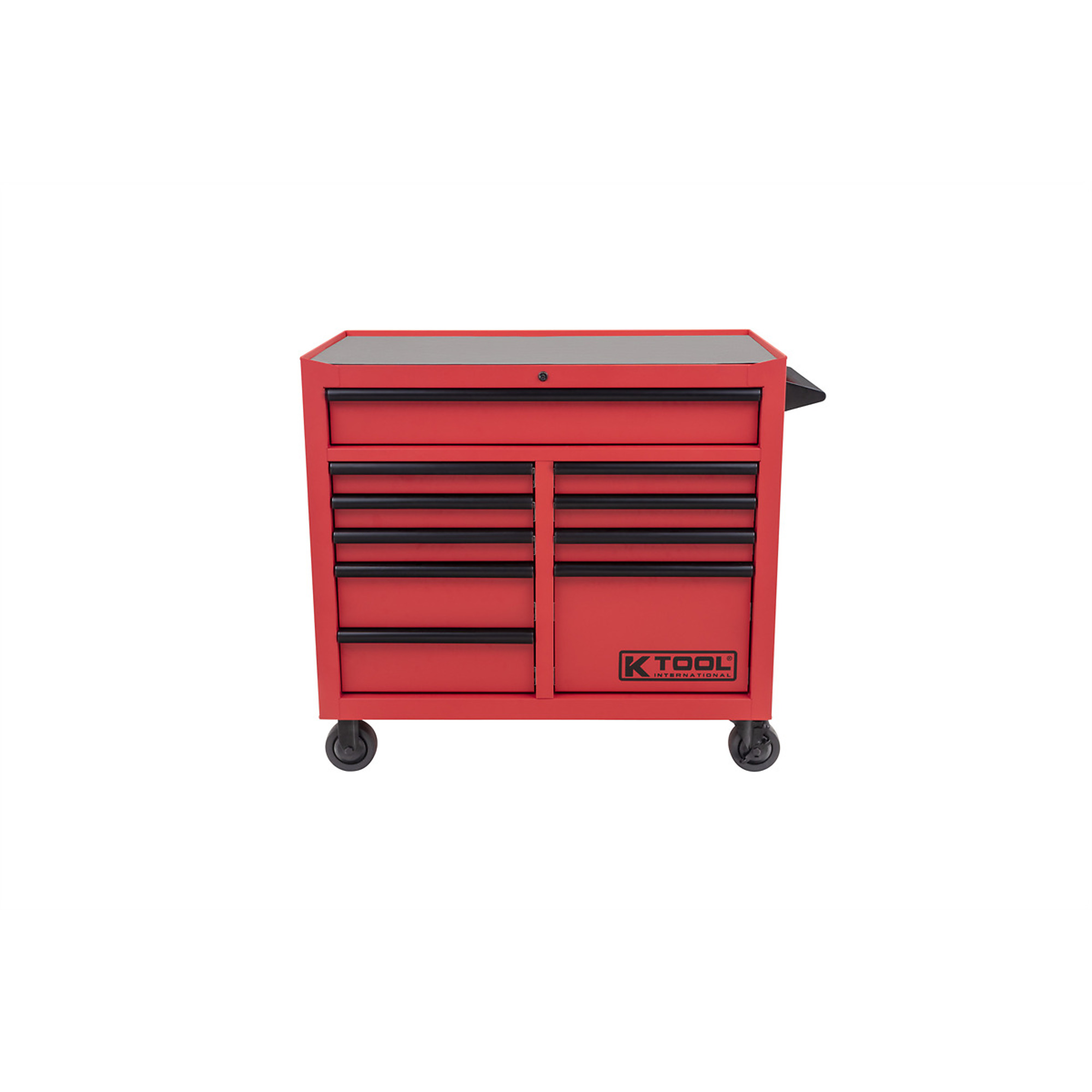 K Tool International Premium Tool Box — 41in., 10 Drawer, Double Bay, 1,000 Lb. Capacity, Matte Red, Model# KTI75133